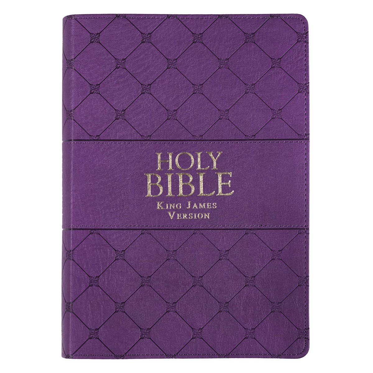 Purple Faux Leather Super Giant Print King James Version Bible ...