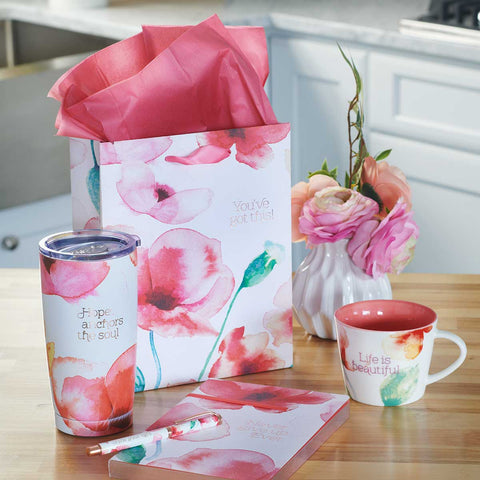 Heartfelt Coral Poppies