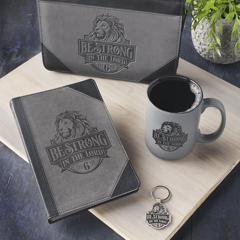 Strong in the Lord Black and Gray Lion