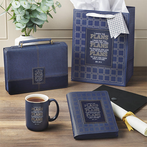 Plans Modern Blue Grid