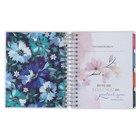 Strength and Dignity 18-Month Planner with Elastic Closure - Proverbs 31:25