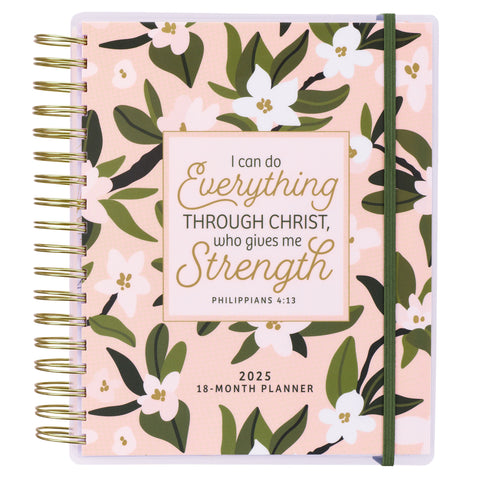I Can Do Everything 18-Month Planner with Elastic Closure - Philippians 4:13