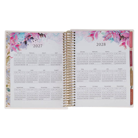 2027 Pray More Worry Less 18-Month Spiral Planner w Closure