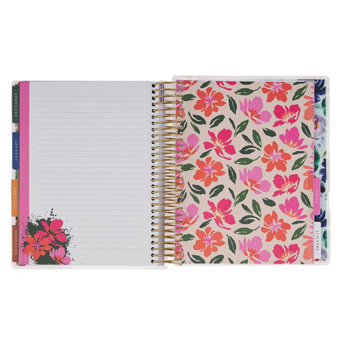 2027 Thankful Grateful Blessed 18-Month Spiral Planner with Elastic Closure