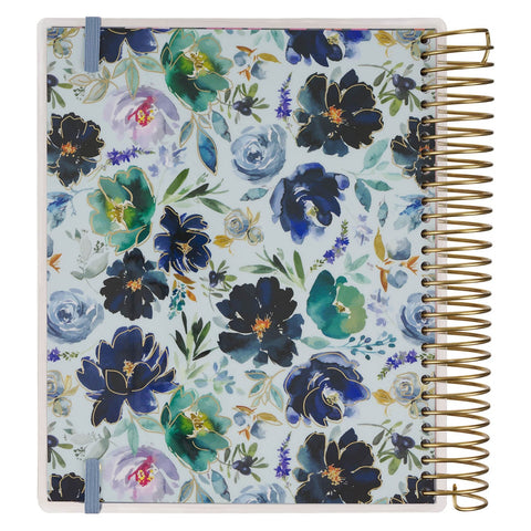 2027 Thankful Grateful Blessed 18-Month Spiral Planner with Elastic Closure