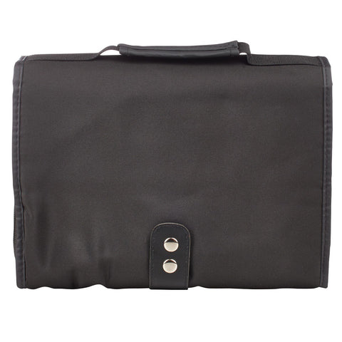 Black Micro-Fiber Tri-fold Organizer Bible Cover