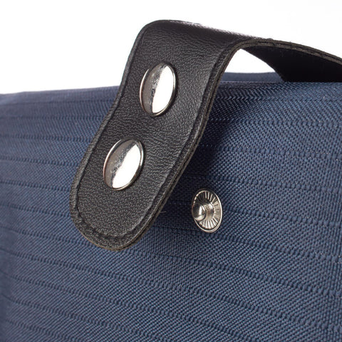 Navy Polyester Tri-fold Organizer Bible Cover