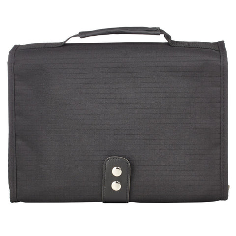 Black Polyester Tri-fold Organizer Bible Cover