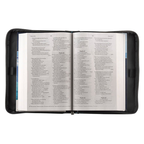 Hope Turquoise Faux Leather Bible Cover - Lamentations 3:21-24