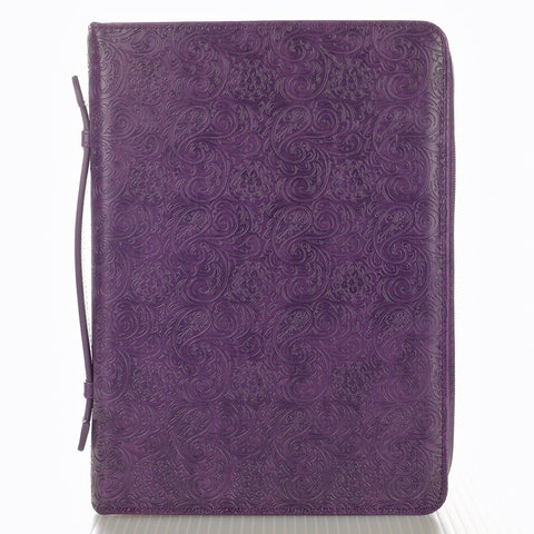 Funda para Biblias Fe, Morado – Hebreos 11:1