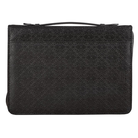 Guidance Black Faux Leather Classic Bible Cover - Proverbs 3:6