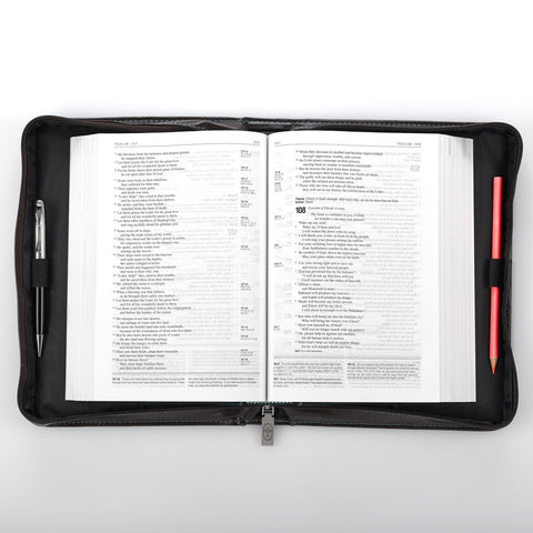 I Can Do Everything Turquoise & Brown Faux Leather Fashion Bible Cover -  Philippians 4:13