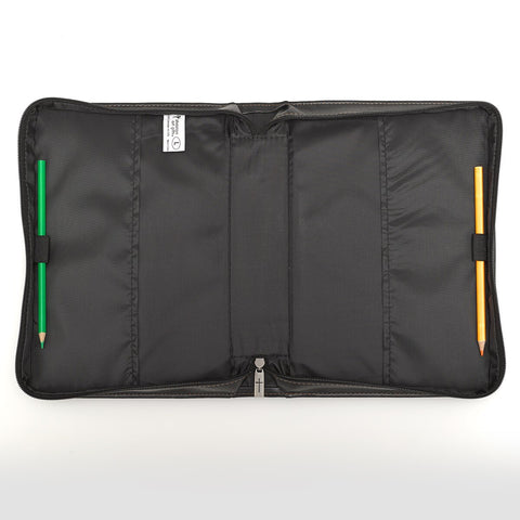 I Will Strengthen You Black and Brown Faux Leather Classic Bible Cover - Isaiah 41:10