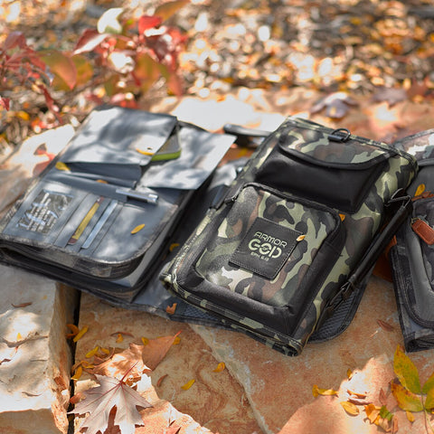 Camouflage Tri-Fold Organizer Bible Cover