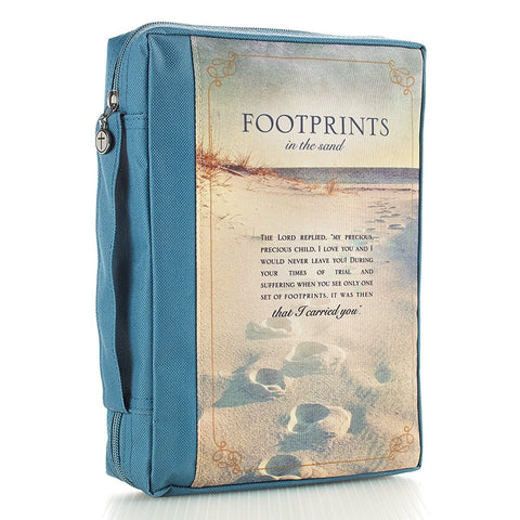 Footprints Poly-canvas Value Bible Cover