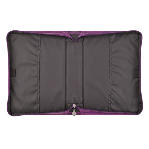 Blessed Purple Butterfly Blessings Faux Leather Fashion Bible Cover - Jeremiah 17:7