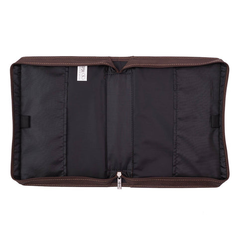 Blessed Light Blue Faux Leather Fashion Bible Cover - Luke 1:45