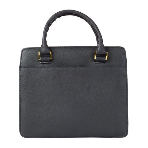 Blessed Black Purse-style Faux Leather Bible Cover