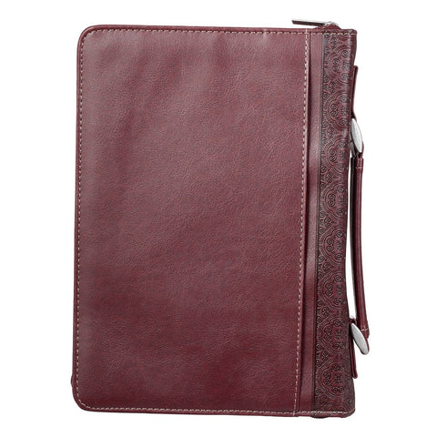 The Lord's Prayer Two-tone Brown Faux Leather Classic Bible Cover
