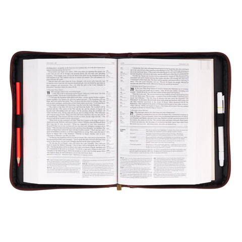 Names of God  Brown Faux Leather Bible Cover