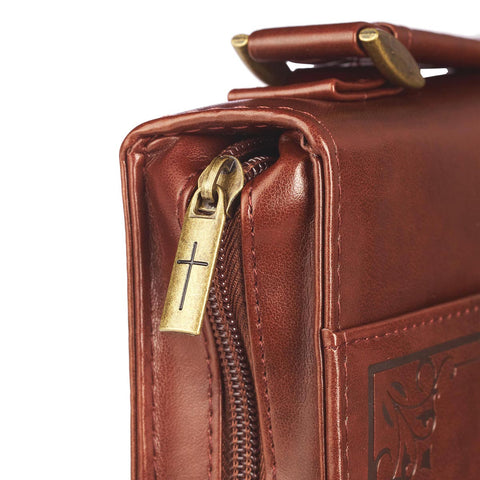 Names of God  Brown Faux Leather Bible Cover