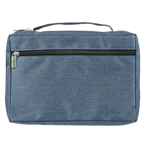 I Can Do All Things Blue Poly-Canvas Bible Cover - Philippians 4:13