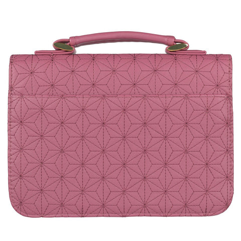 Grace Dusty Rose Pink Faux Leather Fashion Bible Cover