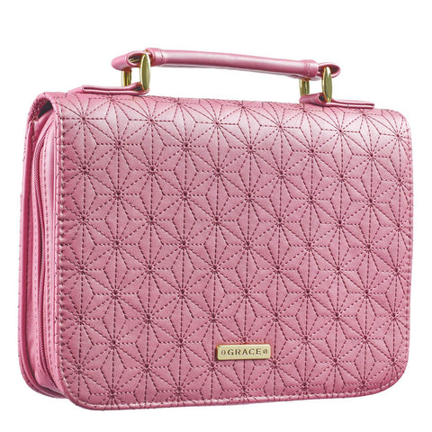 Grace Dusty Rose Pink Faux Leather Fashion Bible Cover