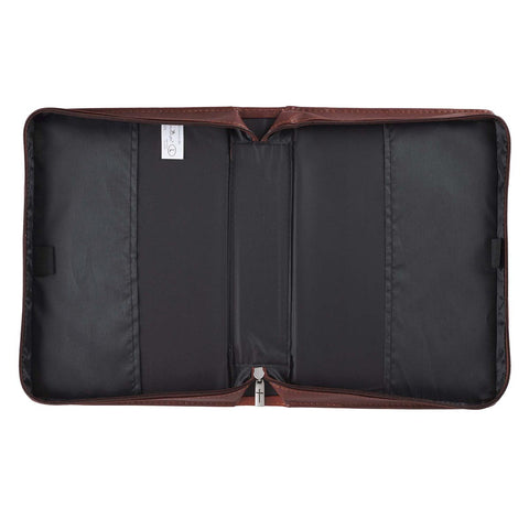 John 3:16 Two-Tone Brown Faux Leather Bible Cover With Cross