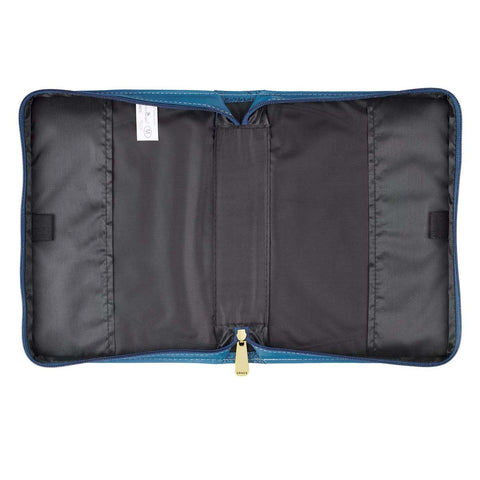 The Lord Is My Strength and My Song Blue Faux Leather Fashion Bible Cover - Psalm 118:14