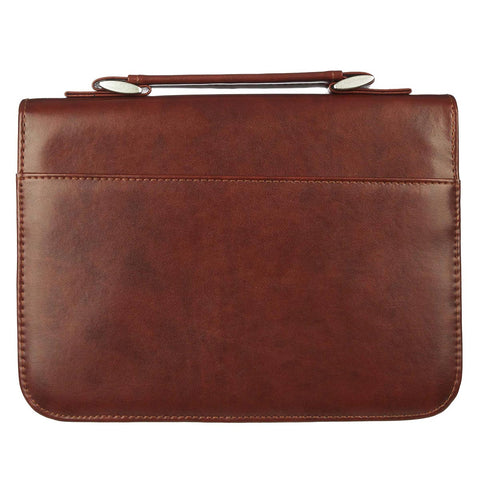 The Path Of Life Classic Faux Leather Bible Cover - Psalm 16:11