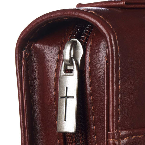 The Path Of Life Classic Faux Leather Bible Cover - Psalm 16:11