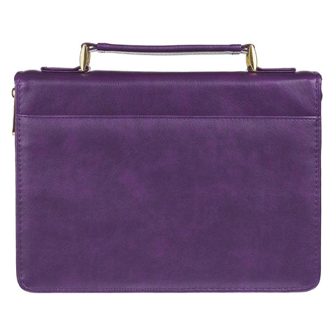 Amazing Grace Purple Faux Leather Fashion Bible Cover