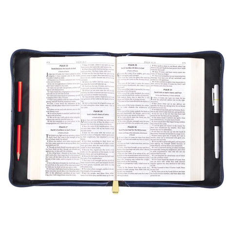 I Know the Plans Blue Faux Leather Fashion Bible Cover - Jeremiah 29:11