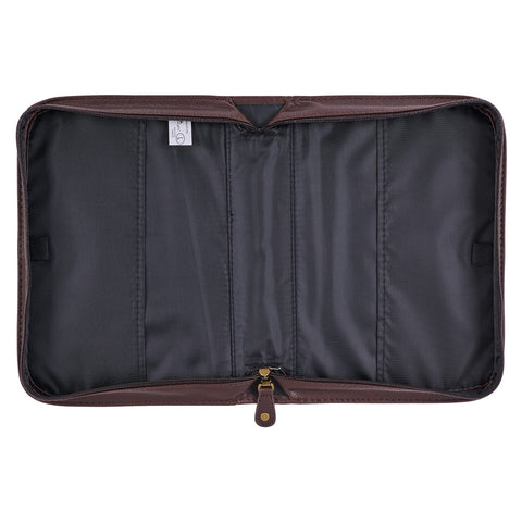 Do Not Be Afraid  Two-tone Toffee and Chocolate Brown Faux Leather Bible Cover – Joshua 1:9