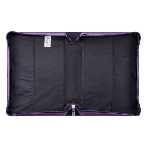 Purple Floral Blessed Is The One Faux Leather Fashion Bible Cover - Jeremiah 17:7