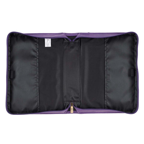 Purple Sunflower Strength & Dignity Faux Leather Fashion Bible Cover - Proverbs 31:25