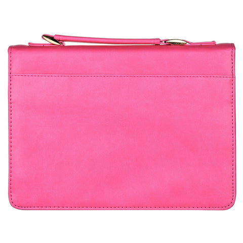 He Has Made Everything Beautiful Pink Faux Leather Fashion Bible Cover - Ecclesiastes 3:11