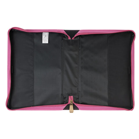 Amazing Grace Flower Field Pink Faux Leather Fashion Bible Cover