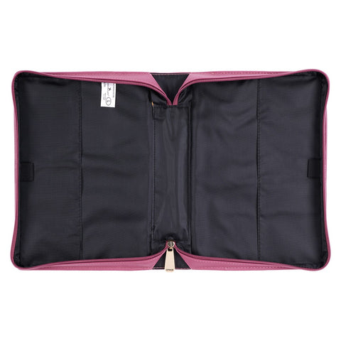 All Things Are Possible Vintage Dusty Rose Faux Leather Fashion Bible Cover – Matthew 19:26