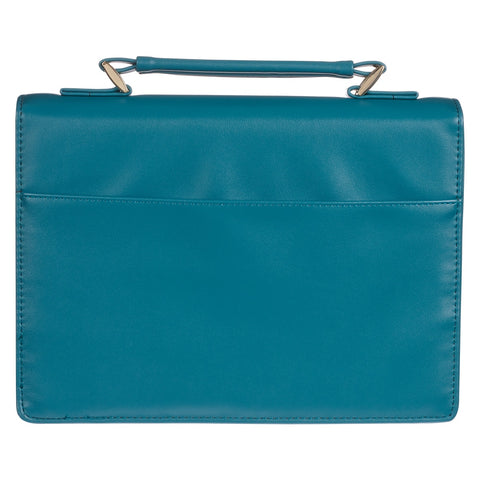 God's Grace Teal Paisley Faux Leather Fashion Bible Cover