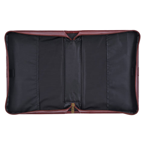 Hope and a Future Chestnut Brown Faux Leather Classic Bible Cover - Jeremiah 29:11