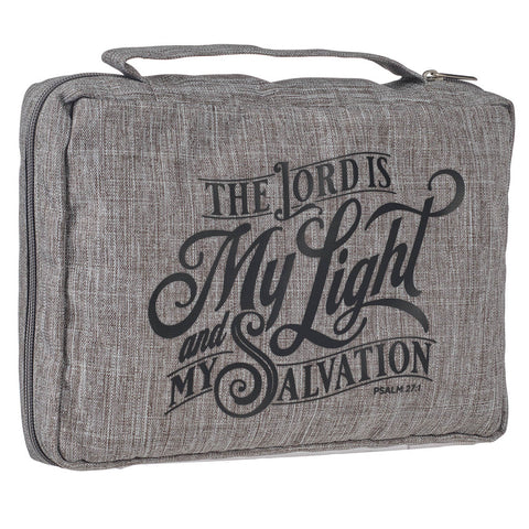 My Light and Salvation Gray Value Bible Cover