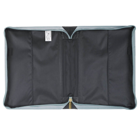 Trust in the Lord Pearlescent Pewter Floral Fashion Bible Cover - Proverbs 3:5