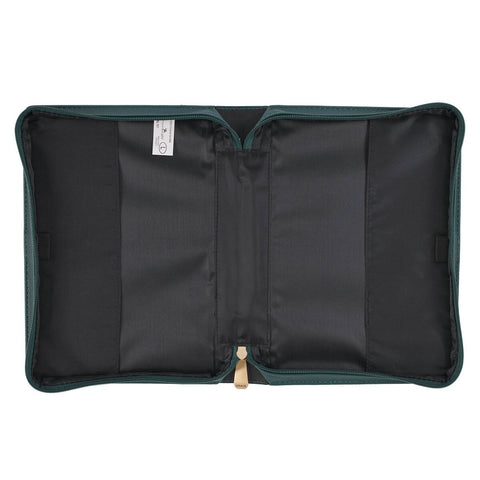 All Things are Possible Teal Tourmaline Faux Leather Fashion Bible Cover - Matthew 6:19