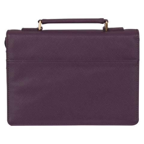 His Mercies Are New Dark Amethyst Purple Fashion Bible Cover - Lamentations 3:22-23