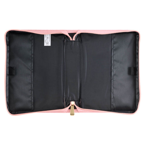 Pastel Meadow Pink Watercolor Faux Leather Bible Cover