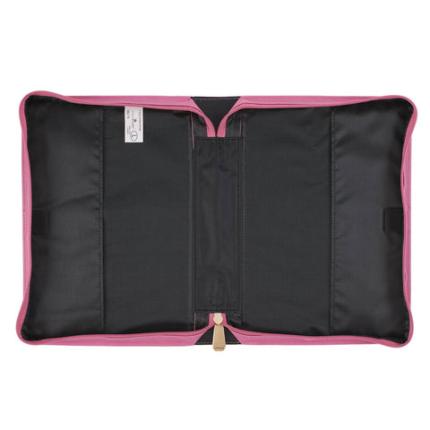 Trust in the LORD Floral Begonia Pink Faux Leather Fashion Bible Cover - Proverbs 3:5