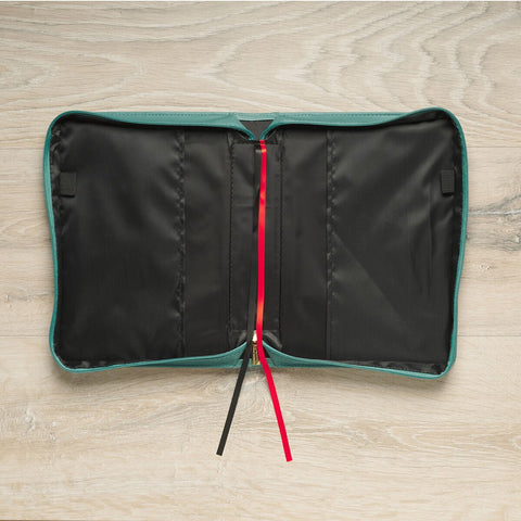 Be Still and Know Teal Faux Leather Fashion Bible Cover - Psalm 46:10