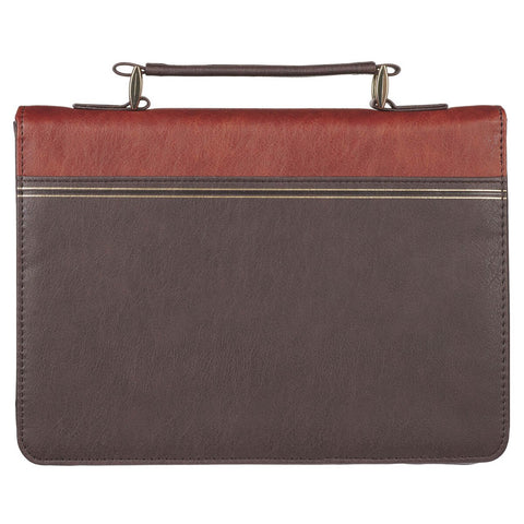  Have Made You Two-tone Brown Faux Leather Classic Bible Cover - Isaiah 46:4